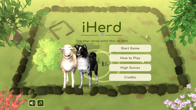 iHerd — a playful sheep-herding game set in the countryside
